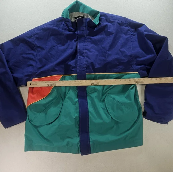 LinkSport Gore-Tex Jacket XL Made USA 90s Colorblock - Picture 3 of 9